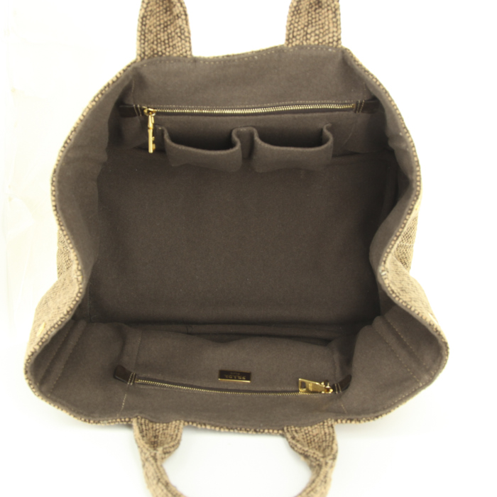 Bolso Cabás Prada en tweed marrón - Detail D2