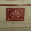 Bolso Cabás Prada en cuero trenzado bicolor rojo y color burdeos - Detail D3 thumbnail