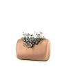 Prada clutch in powder pink satin and grey plastic - 00pp thumbnail