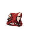 Miu Miu shoulder bag in red, black and beige tricolor leather - 00pp thumbnail