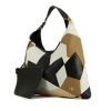 Shopping bag Givenchy in pelle tricolore beige bianca e nera - 00pp thumbnail