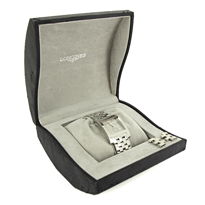 Reloj Longines Elegance-Dolcevita de acero Ref :  L5.668.4 Circa  2000 - Detail D2