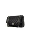 Chanel handbag in black quilted grained leather - 00pp thumbnail