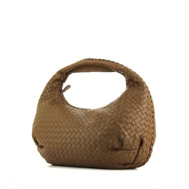 Bottega Veneta Veneta handbag in taupe braided leather