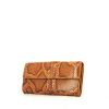 Bottega Veneta wallet in orange python and orange leather - 00pp thumbnail