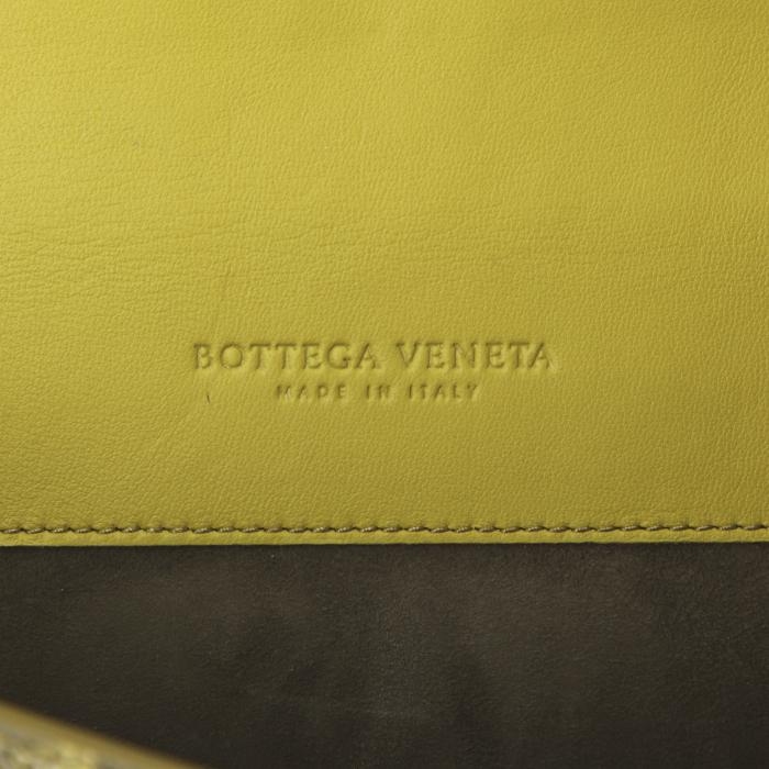Bottega Veneta Duo handbag in khaki snake - Detail D4