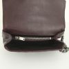 Saint Laurent Medium College shoulder bag in purple chevron quilted leather - Detail D3 thumbnail