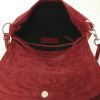 Saint Laurent handbag in red suede - Detail D2 thumbnail