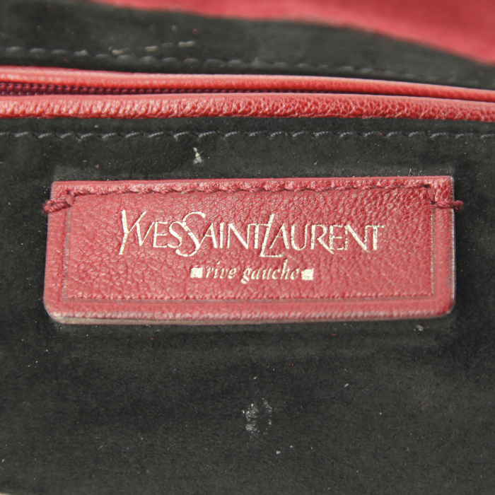 Borsa Saint Laurent in camoscio rosso - Detail D3