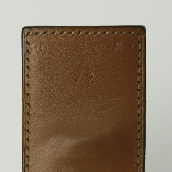 Ceinture Hermes Médor en cuir box noir - Detail D2