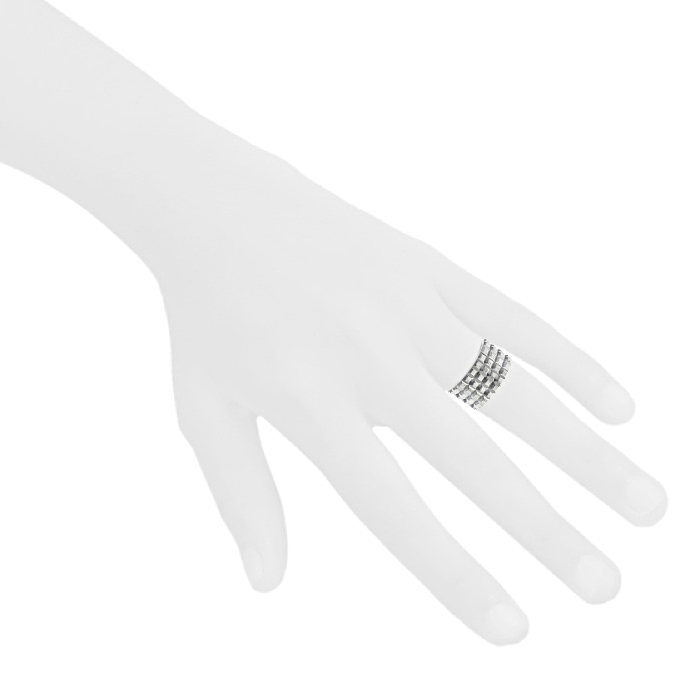 Sortija Boucheron Clou de Paris en oro blanco - Detail D1