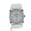 Bell & Ross BR03  large watch in stainless steel and white ceramic Circa  2010 - 360 thumbnail