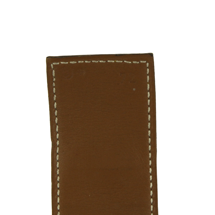 Cintura Médor in pelle Epsom gialla - Detail D1