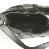 Saint Laurent Bow small model handbag in black grained leather - Detail D2 thumbnail