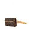 Pochette-ceinture Louis Vuitton Pochette-ceinture en toile monogram et cuir naturel - 00pp thumbnail