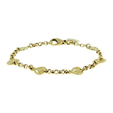 Brazalete O.J. Perrin Légende en oro amarillo