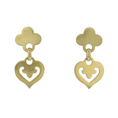 Pendientes colgantes O.J. Perrin Légende en oro amarillo