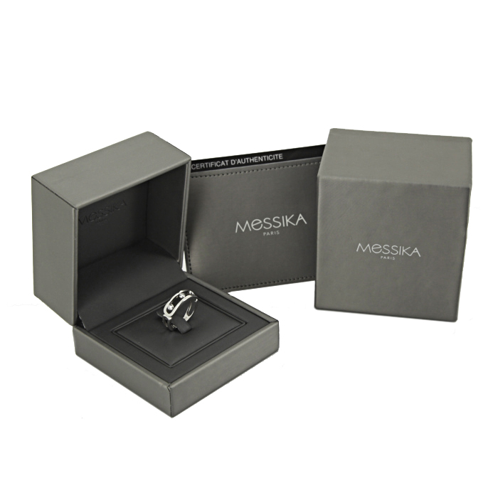 Bague Messika Move en or blanc et diamants - Detail D2