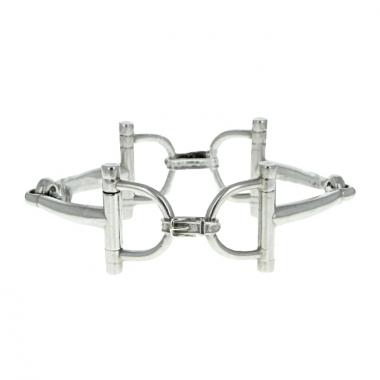 Hermes Mors articulated bracelet in silver