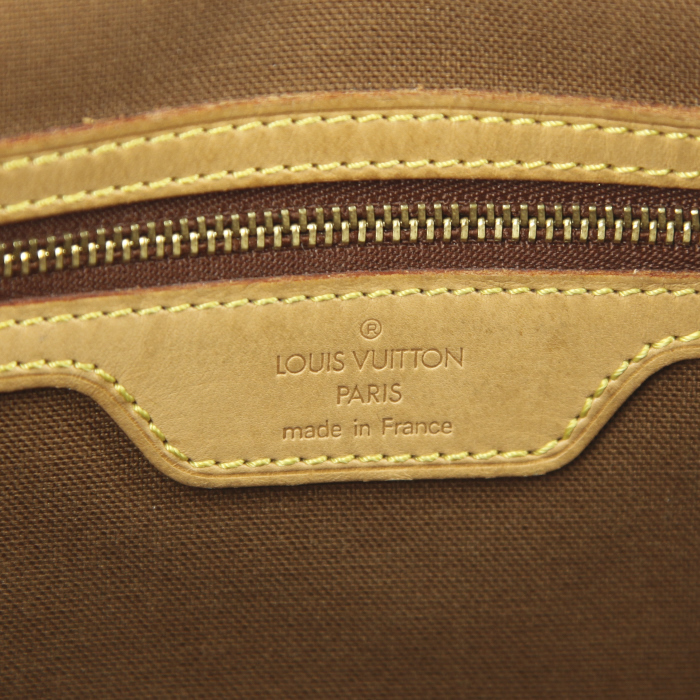 Louis Vuitton District messenger bag in brown monogram canvas and natural leather - Detail D3