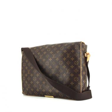 RvceShops Revival, Sac besace Louis Vuitton District en toile damier  enduite gris anthracite et cuir noir