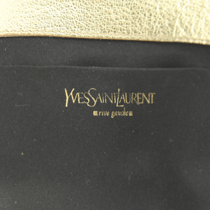 Sac à main Saint Laurent en cuir doré - Detail D3