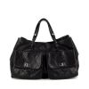 Chanel Pocket in the city bag worn on the shoulder or carried in the hand in black grained leather - 360 thumbnail