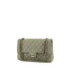 Chanel Timeless handbag in grey quilted leather - 00pp thumbnail