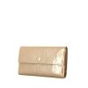Louis Vuitton Sarah wallet in beige monogram patent leather - 00pp thumbnail