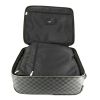 Louis Vuitton Pegase 45 soft suitcase in damier graphite canvas and black leather - Detail D3 thumbnail