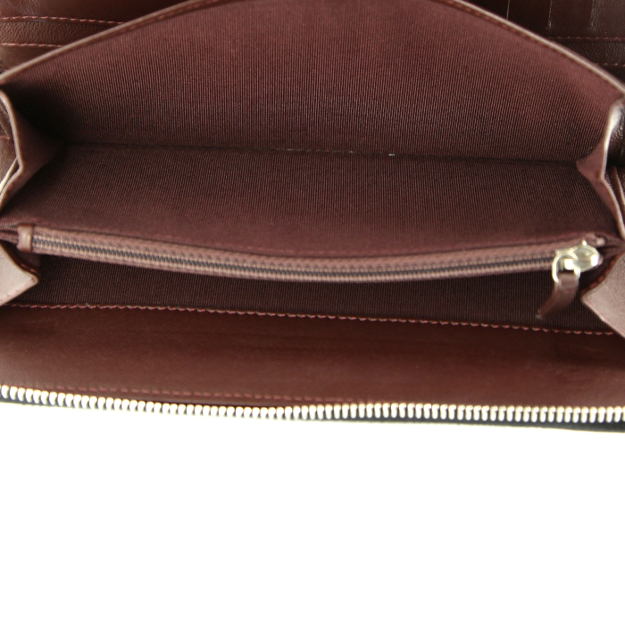 Cartera larga Chanel en cuero acolchado negro - Detail D3