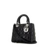 Bolso de mano Dior Lady Dior en cuero cannage negro - 00pp thumbnail