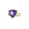 Mauboussin Mes Couleurs à Toi ring in yellow gold and diamonds and in amethyst - 00pp thumbnail