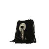 Saint Laurent Anita handbag in black suede - 00pp thumbnail