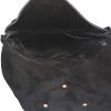 Bolso de mano Saint Laurent Anita en ante negro - Detail D2 thumbnail