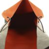 Celine All Soft Shoulder bag in grey, black and coral tricolor suede - Detail D3 thumbnail