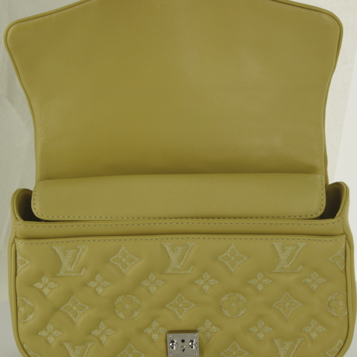 Borsa in pelle monogram e tela - Detail D4