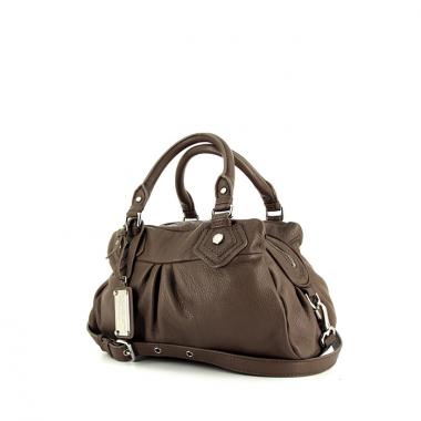 Bolso de mano Marc Jacobs en cuero de color marrón glacial
