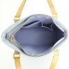 Louis Vuitton Houston shopping bag in blue monogram patent leather and natural leather - Detail D2 thumbnail