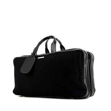 Bolsa de viaje Gucci Gucci Bagage en lona negra y charol negro