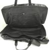 Bolsa de viaje Gucci Gucci Bagage modelo mediano en lona negra y charol negro - Detail D2 thumbnail