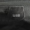 Borsa da viaggio Gucci Bagage modello medio in tela nera e pelle verniciata nera - Detail D3 thumbnail