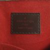 Sac cabas Louis Vuitton en toile damier ébène et cuir marron - Detail D3 thumbnail