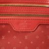 Louis Vuitton handbag in red grained leather - Detail D3 thumbnail