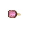 Vintage 1990's ring in yellow gold and tourmaline - 00pp thumbnail