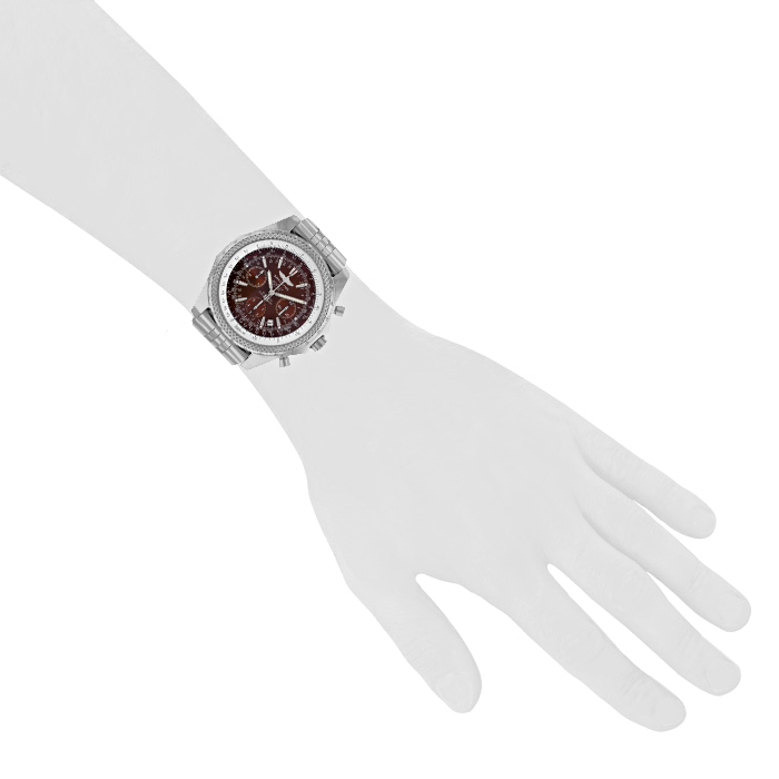 Breitling Bentley Motors watch in stainless steel Ref:  A25362 Circa  2010 - Detail D1
