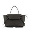 Celine Belt handbag in dark brown grained leather - 360 thumbnail