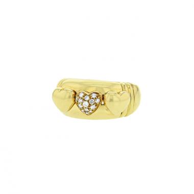 Bague Piaget Coeur en or jaune et diamants