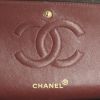 Sac à main Chanel Timeless en cuir matelassé marron-foncé - Detail D4 thumbnail