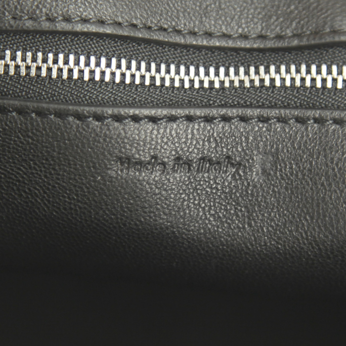 Borsa Edge in pelle martellata bianca - Detail D3